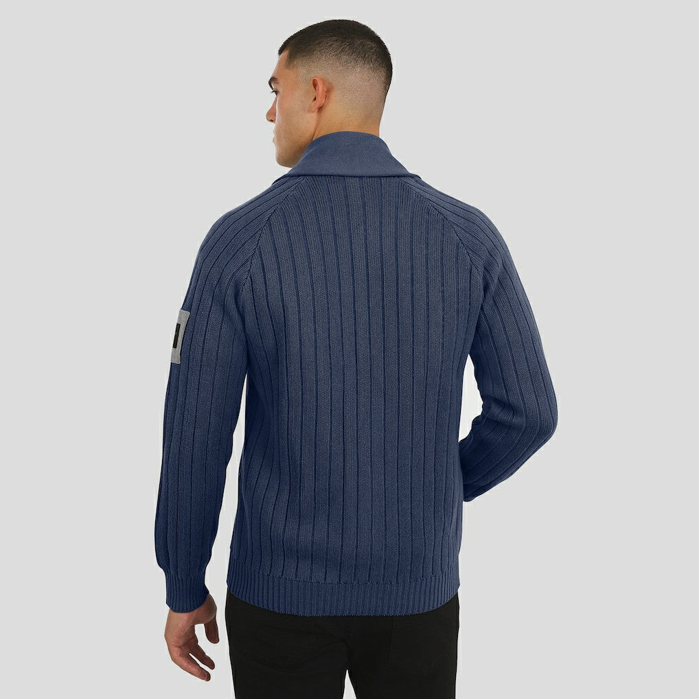 Dallas Cowboys J. Palmer The Playmaker Cardigan Raglan Sweater - Navy - NFL