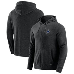 Dallas Cowboys J. Palmer Players Lounge Tri-Blend Full-Zip Hoodie - Dark Heather Gray - NFL
