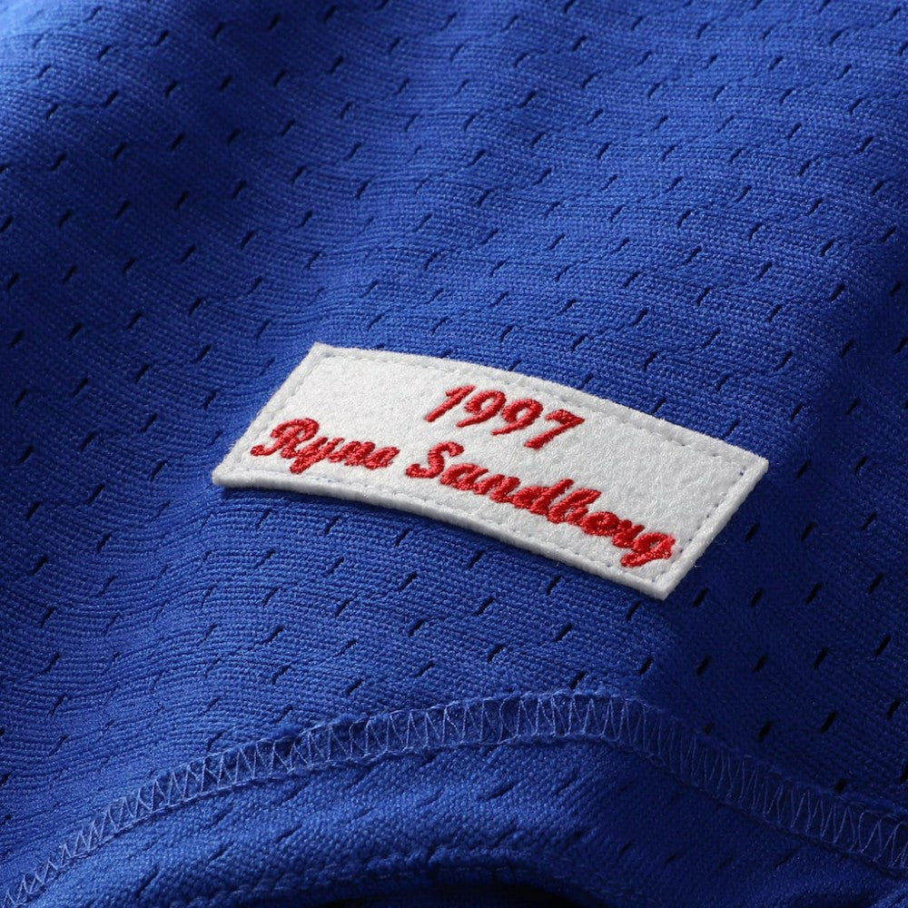 Ryne Sandberg Chicago Cubs Mitchell & Ness Cooperstown Collection 1997 Mesh Batting Practice Button-Up Jersey Sale