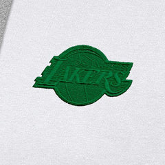 Los Angeles Lakers Antigua St. Patrick's Day Victory Raglan Pullover Hoodie White