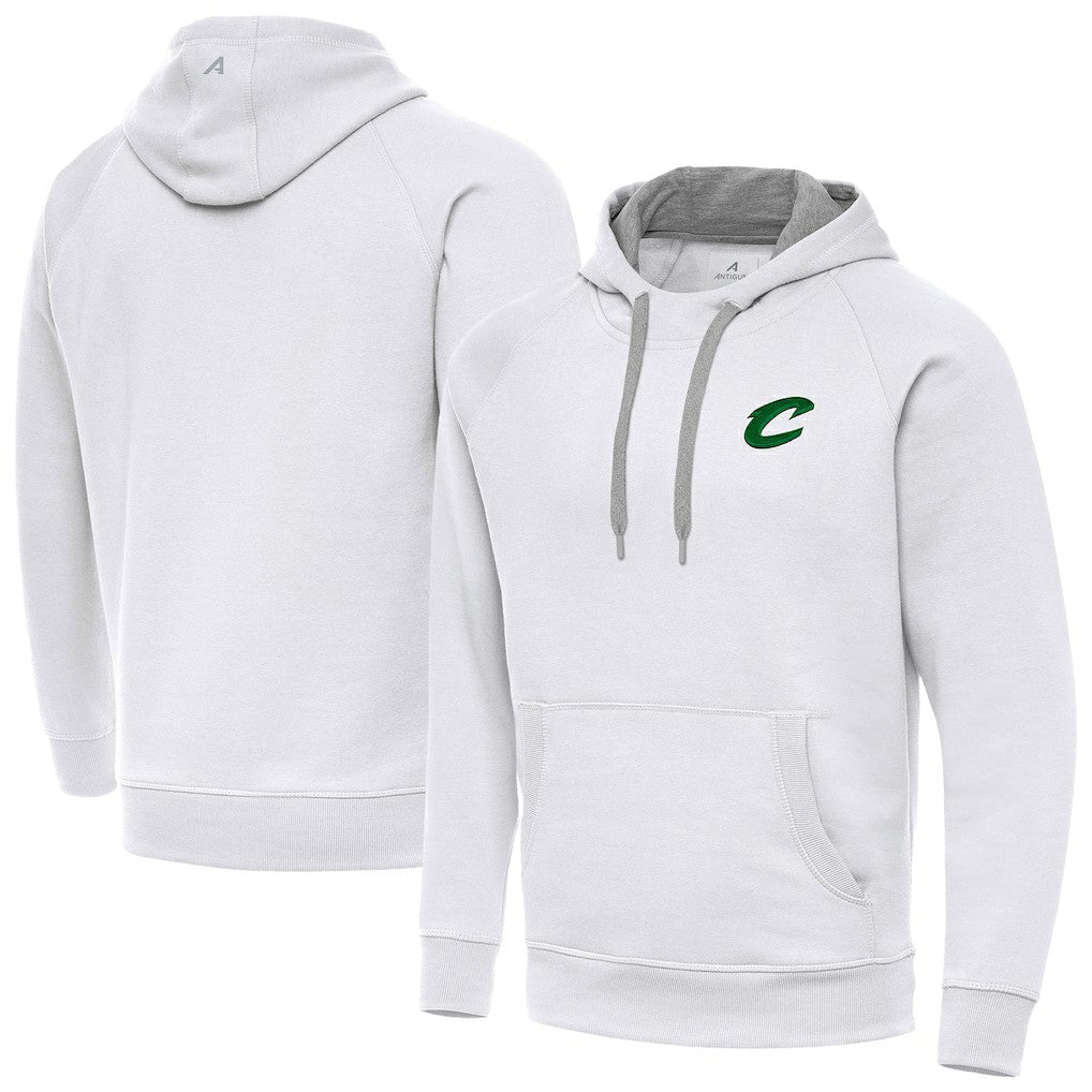 Cleveland Cavaliers Antigua St. Patrick's Day Victory Raglan Pullover Hoodie White