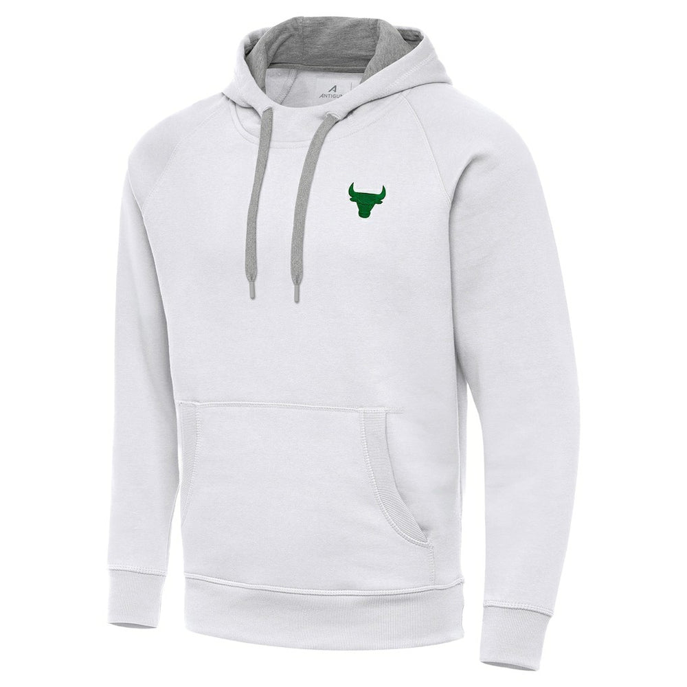 Chicago Bulls Antigua St. Patrick's Day Victory Raglan Pullover Hoodie White