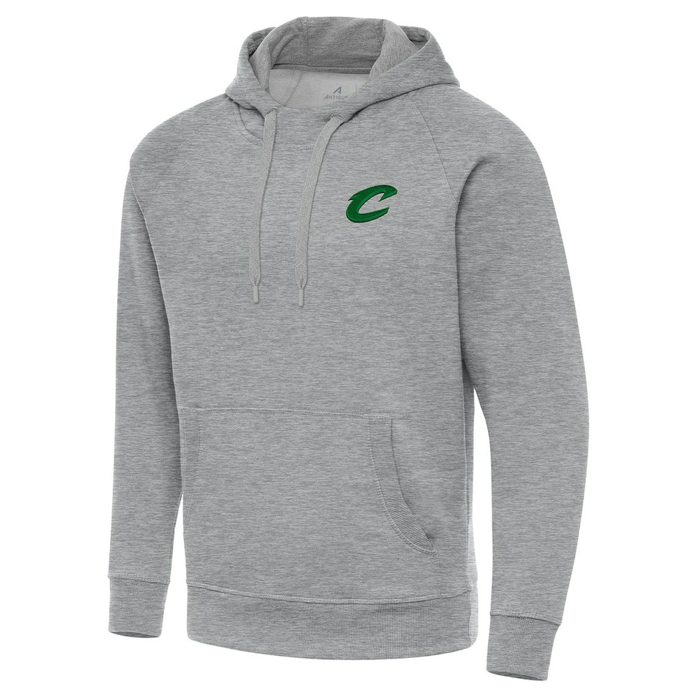 Cleveland Cavaliers Antigua St. Patrick's Day Victory Raglan Pullover Hoodie Heather Gray