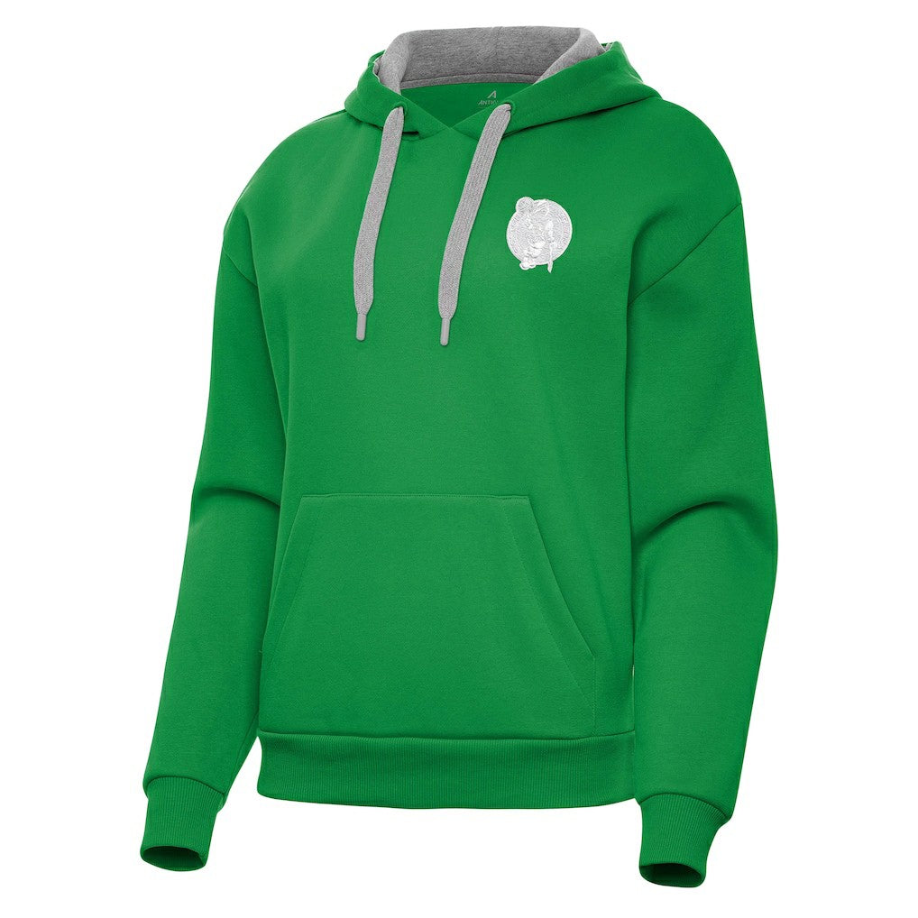 Boston Celtics Antigua Women's St. Patrick's Day Victory Pullover Hoodie Kelly Green