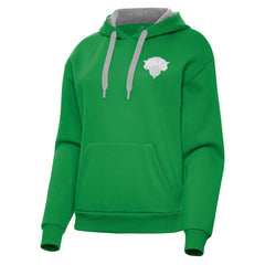 New York Knicks Antigua Women's St. Patrick's Day Victory Pullover Hoodie Kelly Green