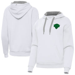 New York Knicks Antigua Women's St. Patrick's Day Victory Pullover Hoodie White