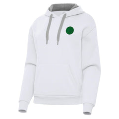 Golden State Warriors Antigua Women's St. Patrick's Day Victory Pullover Hoodie White