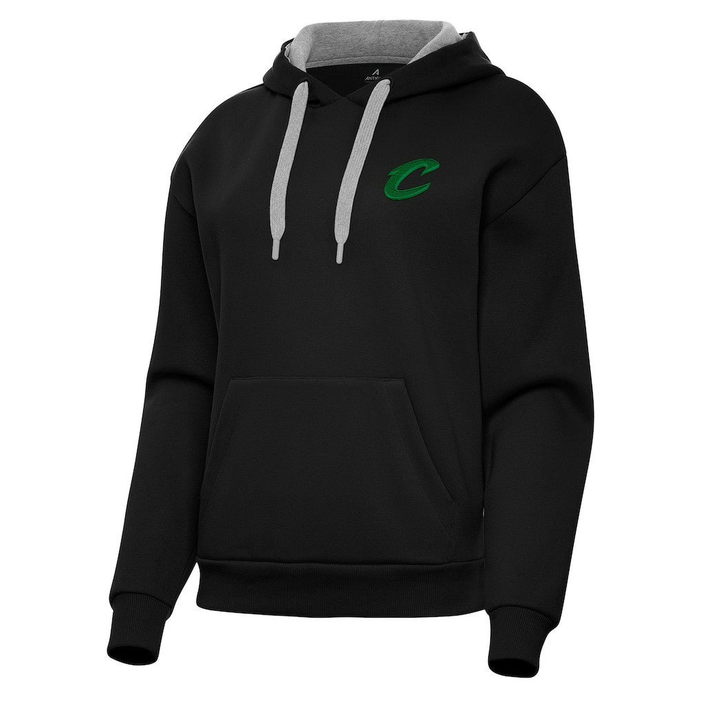 Cleveland Cavaliers Antigua Women's St. Patrick's Day Victory Pullover Hoodie Black