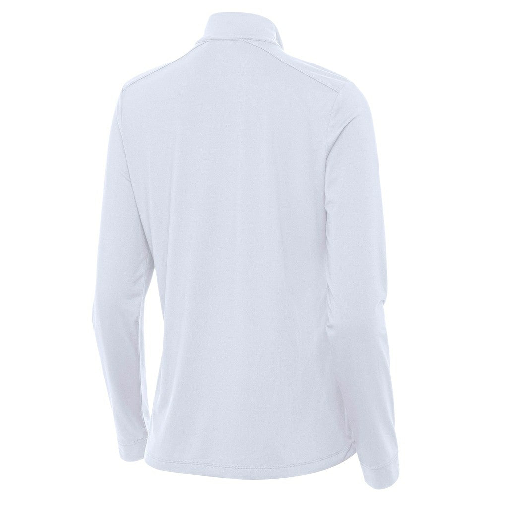 Cleveland Cavaliers Antigua Women's St. Patrick's Day Intent Quarter-Zip Top White
