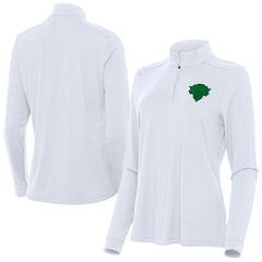 New York Knicks Antigua Women's St. Patrick's Day Intent Quarter-Zip Top White