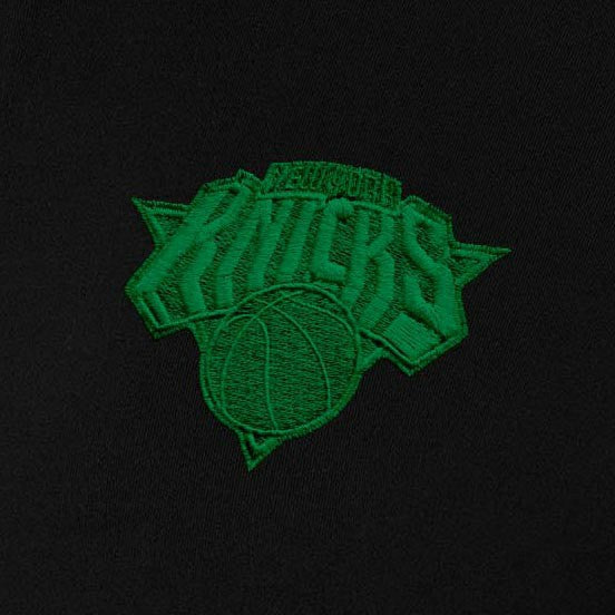 New York Knicks Antigua Women's St. Patrick's Day Intent Quarter-Zip Top Black