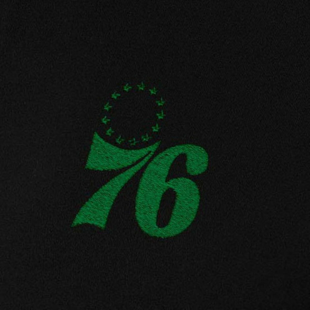 Philadelphia 76ers Antigua Women's St. Patrick's Day Intent Quarter-Zip Top Black