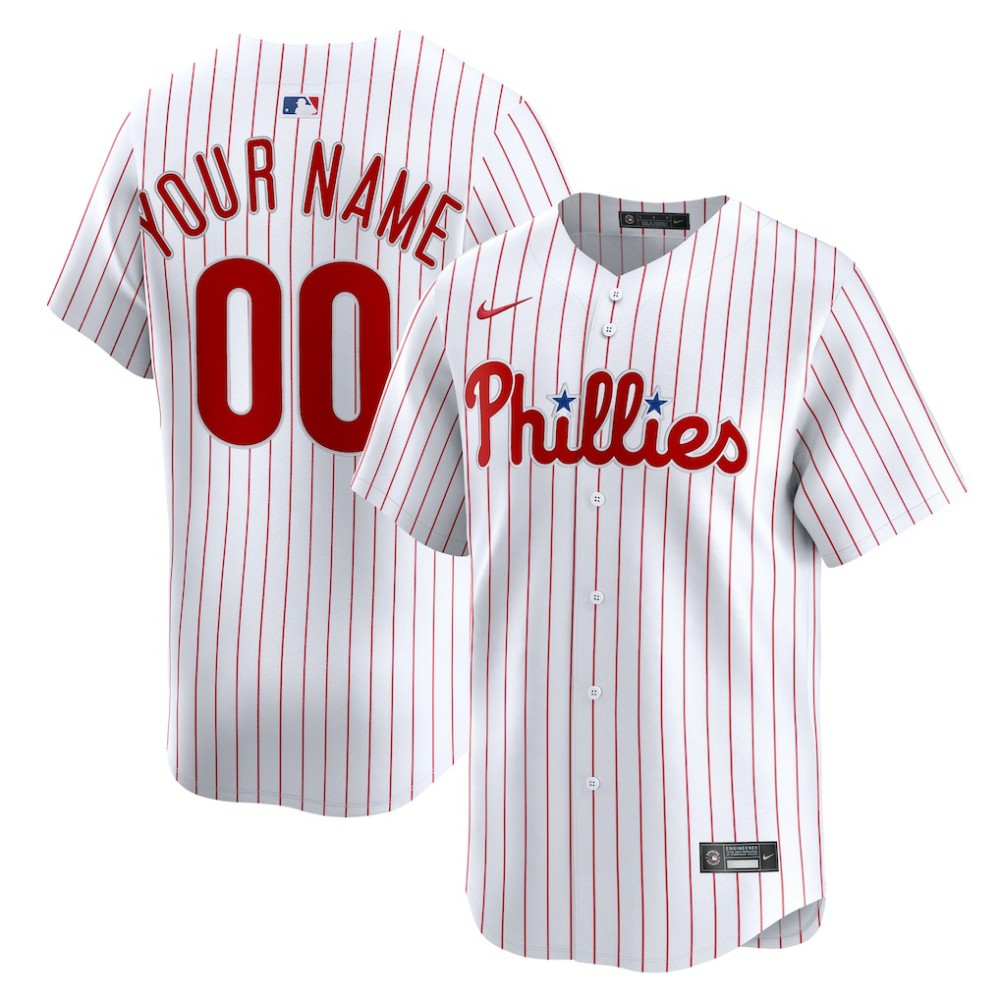 Philadelphia Phillies Nike Home Limited Custom Jersey for sale