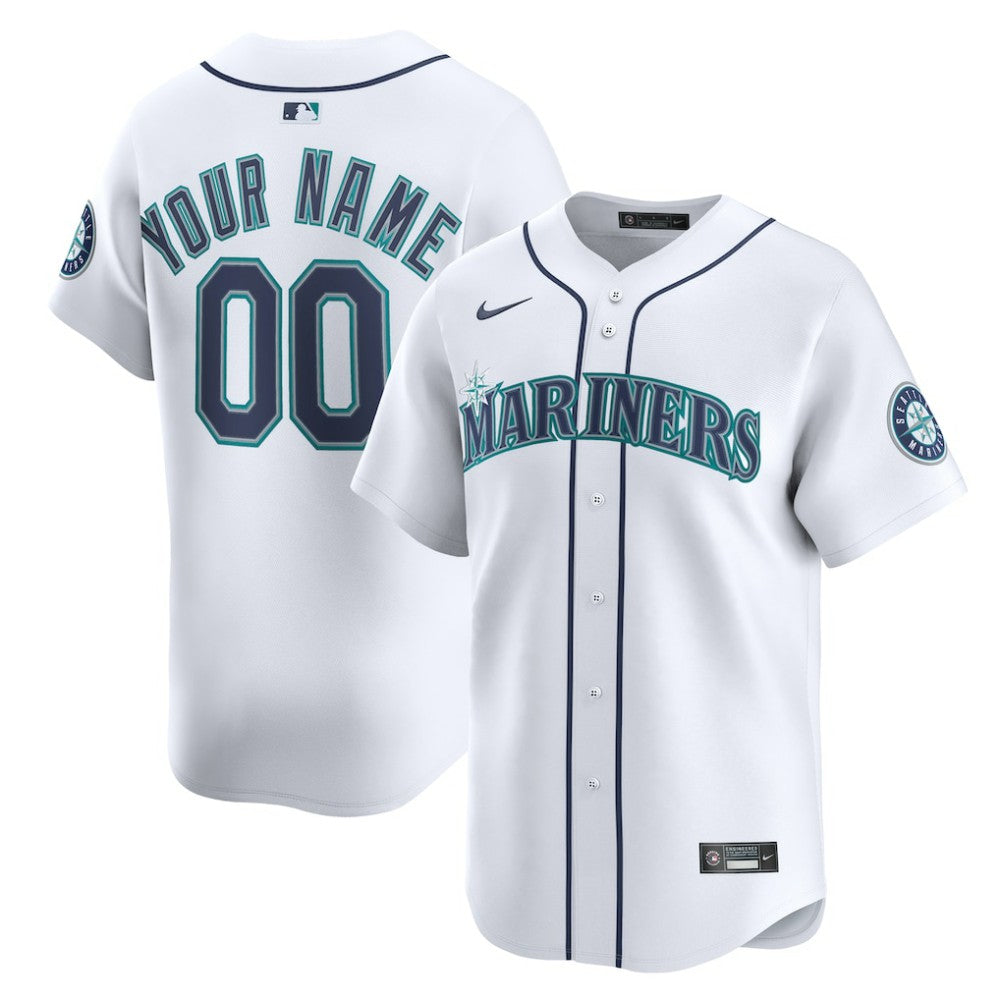 Seattle Mariners Nike Home Limited Custom Jersey Discount