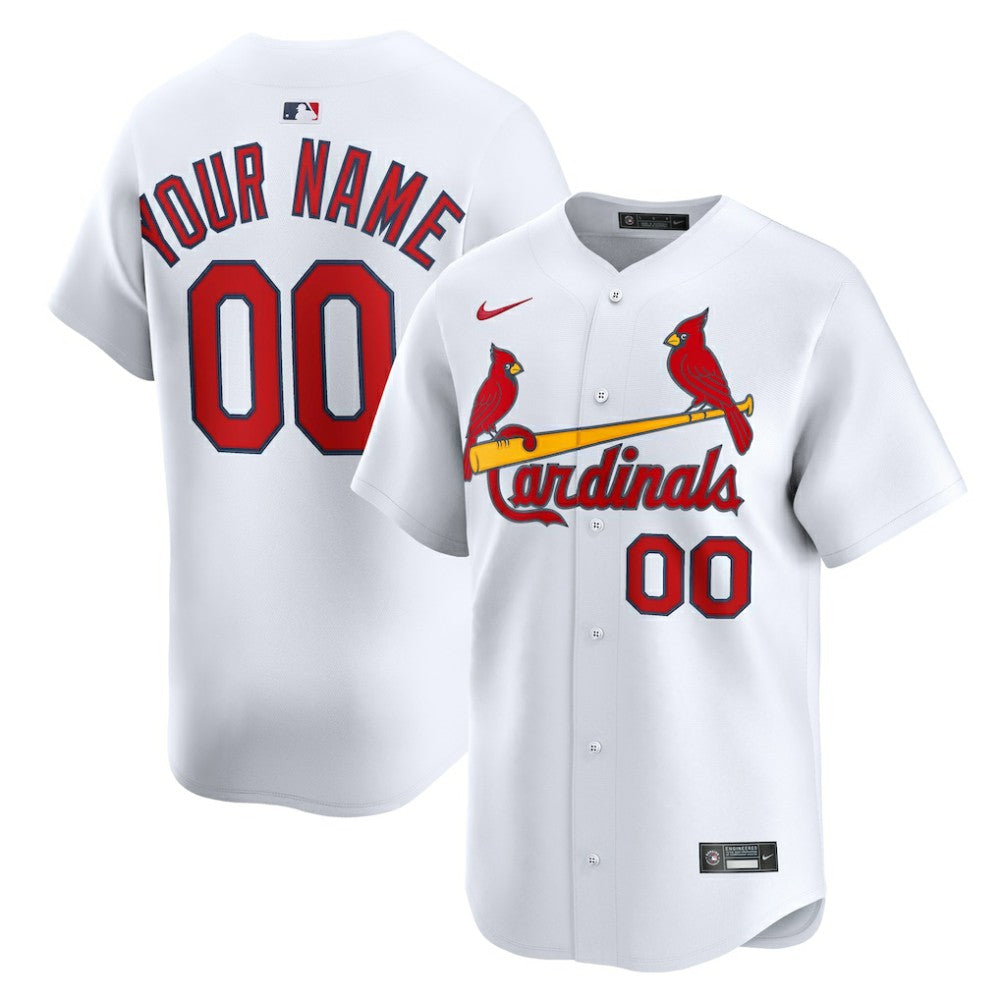 St. Louis Cardinals Nike Home Limited Custom Jersey Discount
