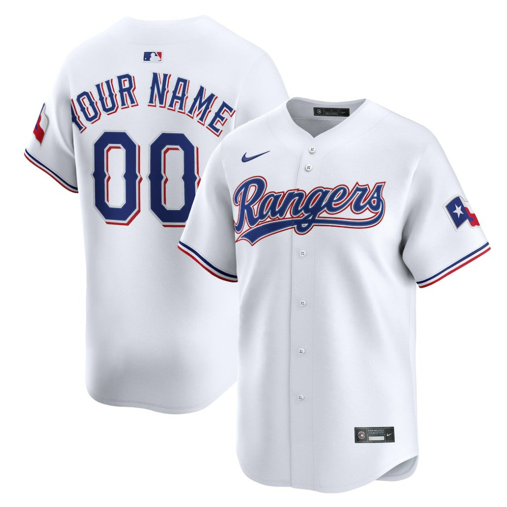 Texas Rangers Nike Home Limited Custom Jersey Online