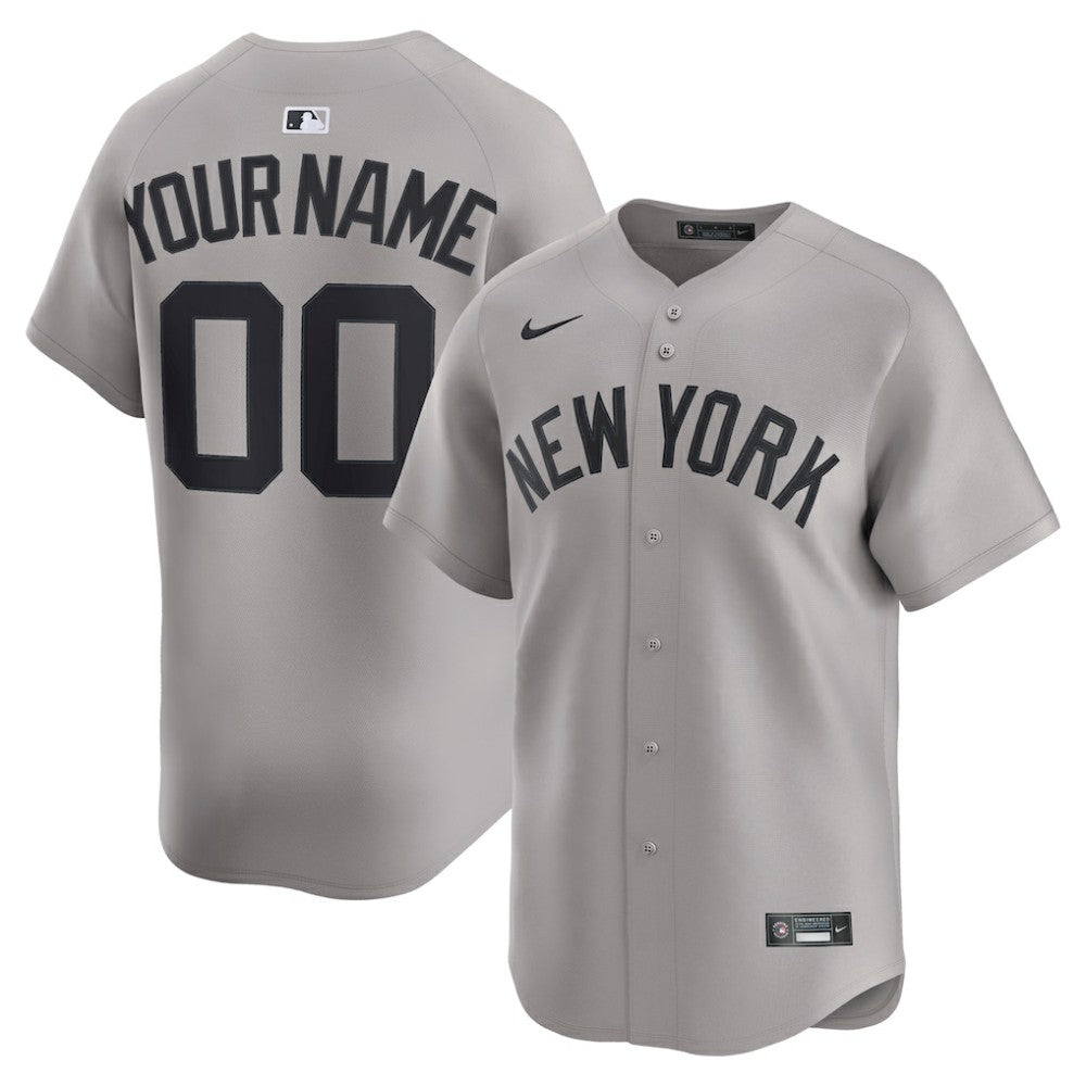 New York Yankees Nike Away Limited Custom Jersey Online