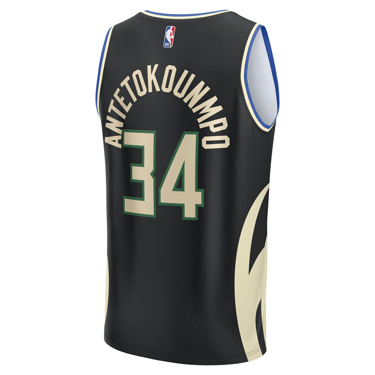 Fanatics Giannis Antetokounmpo Milwaukee Bucks Fast Break Replica Player Jersey Statement Edition Black