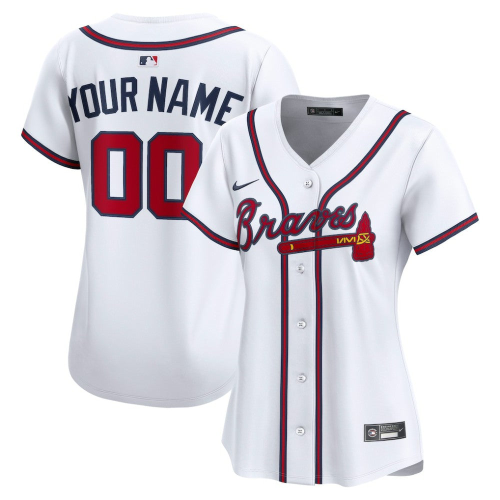 Atlanta Braves Nike Women's Home Limited Custom Jersey Online