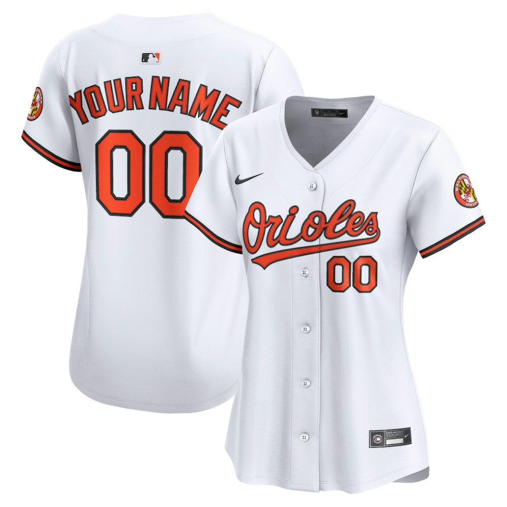Baltimore Orioles Nike Women's Home Limited Custom Jersey Discount