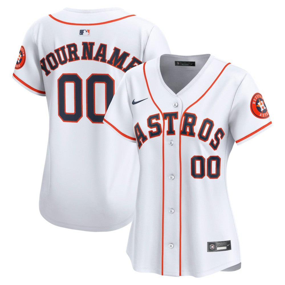 Houston Astros Nike Women's Home Limited Custom Jersey Discount