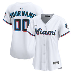 Miami Marlins Nike Women's Home Limited Custom Jersey Outlet
