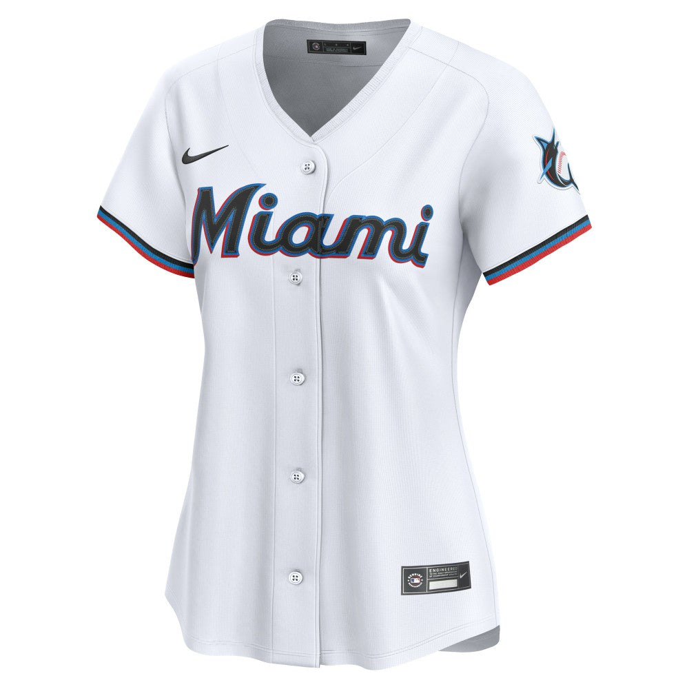 Miami Marlins Nike Women's Home Limited Custom Jersey Outlet