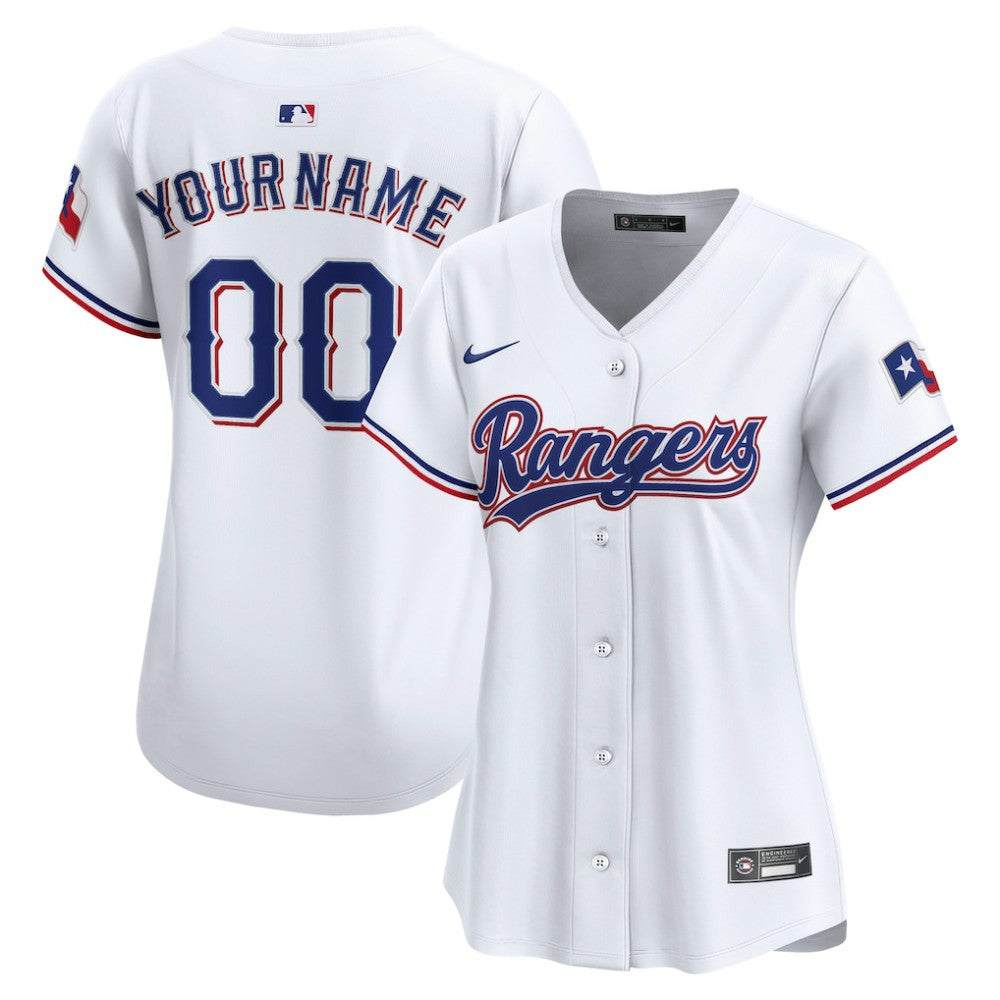 Texas Rangers Nike Women's Home Limited Custom Jersey Online