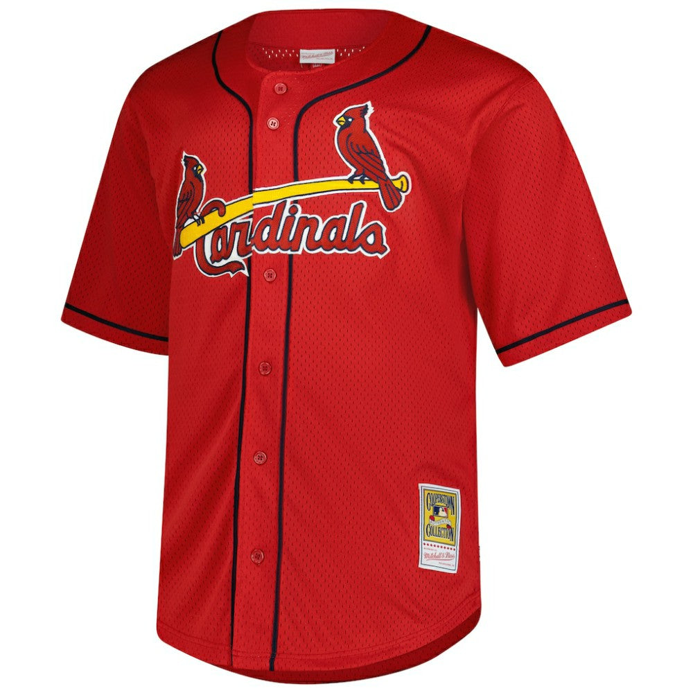 Mark McGwire St. Louis Cardinals Mitchell & Ness Big & Tall Cooperstown Mesh Batting Practice Jersey Discount