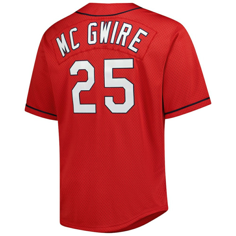 Mark McGwire St. Louis Cardinals Mitchell & Ness Big & Tall Cooperstown Mesh Batting Practice Jersey Discount