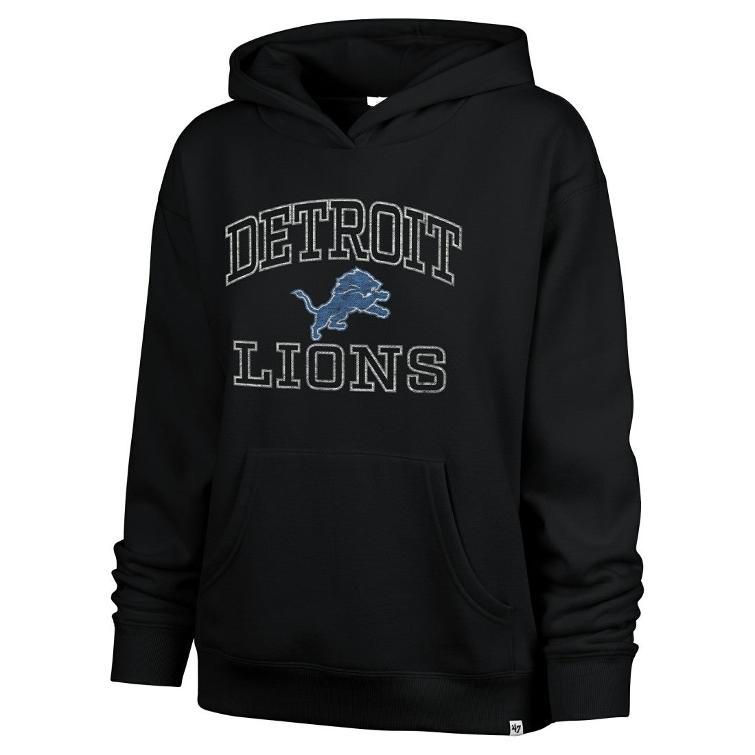 Detroit Lions '47 Women's Clarity Naomi Hoodie - Black - 47 brand