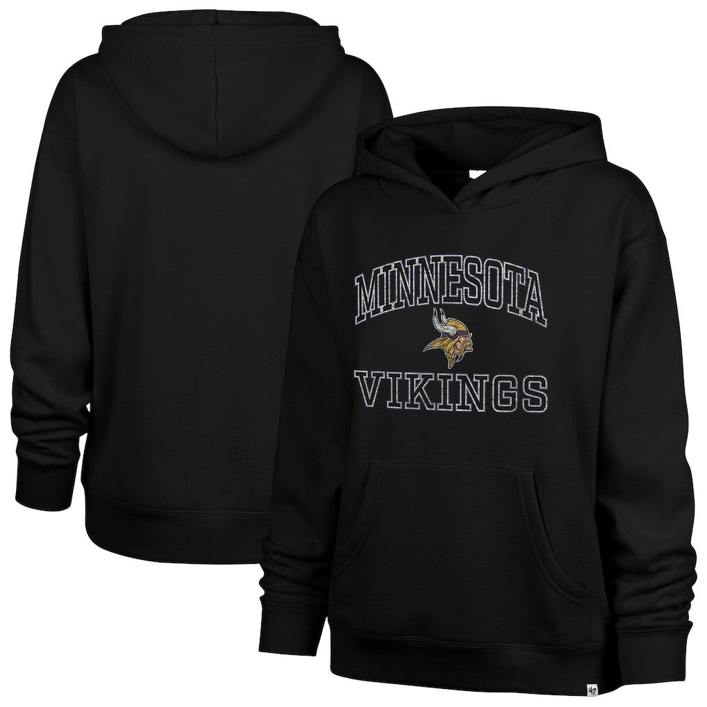 Minnesota Vikings '47 Women's Clarity Naomi Hoodie - Black - 47 brand