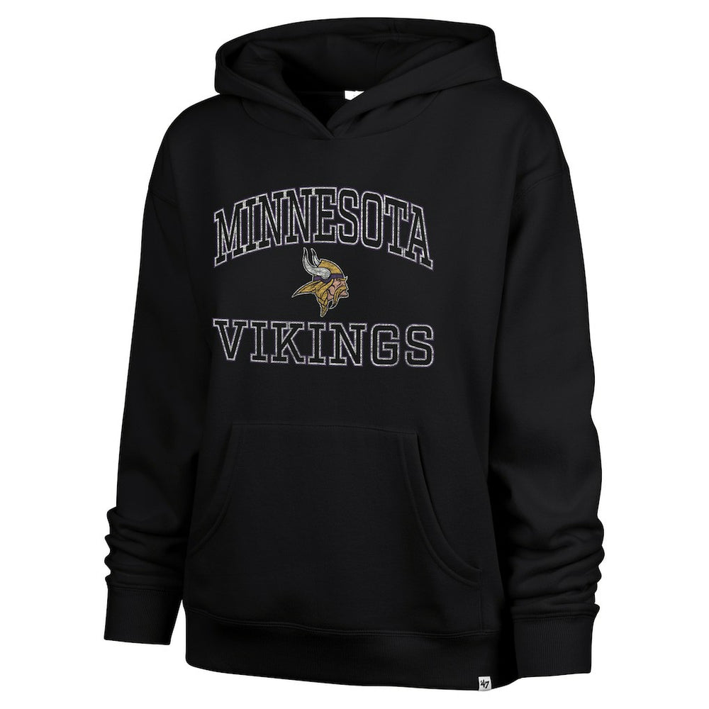 Minnesota Vikings '47 Women's Clarity Naomi Hoodie - Black - 47 brand