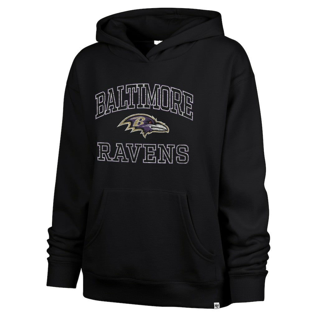 Baltimore Ravens '47 Women's Clarity Naomi Hoodie - Black - 47 brand