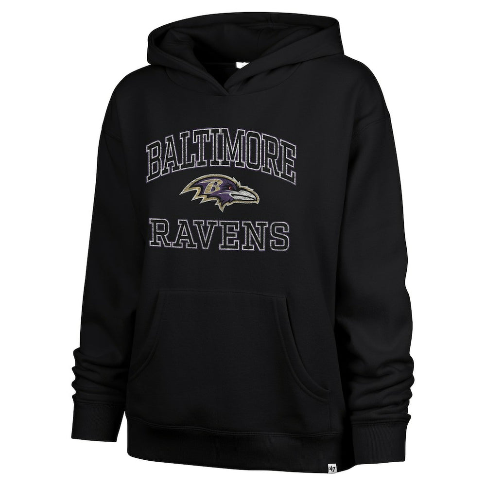 Baltimore Ravens '47 Women's Clarity Naomi Hoodie - Black - 47 brand