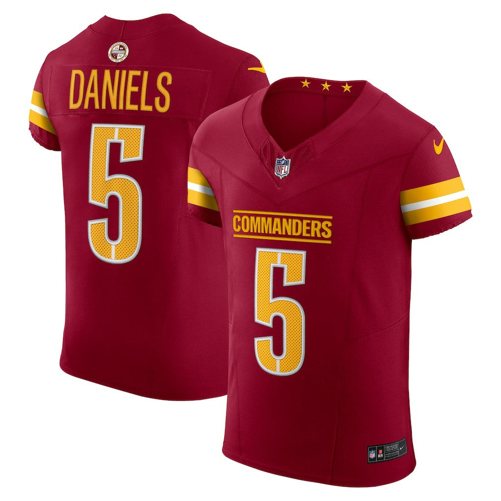 Jayden Daniels Washington Commanders Team Vapor F.U.S.E. Elite Jersey - Burgundy - Nike