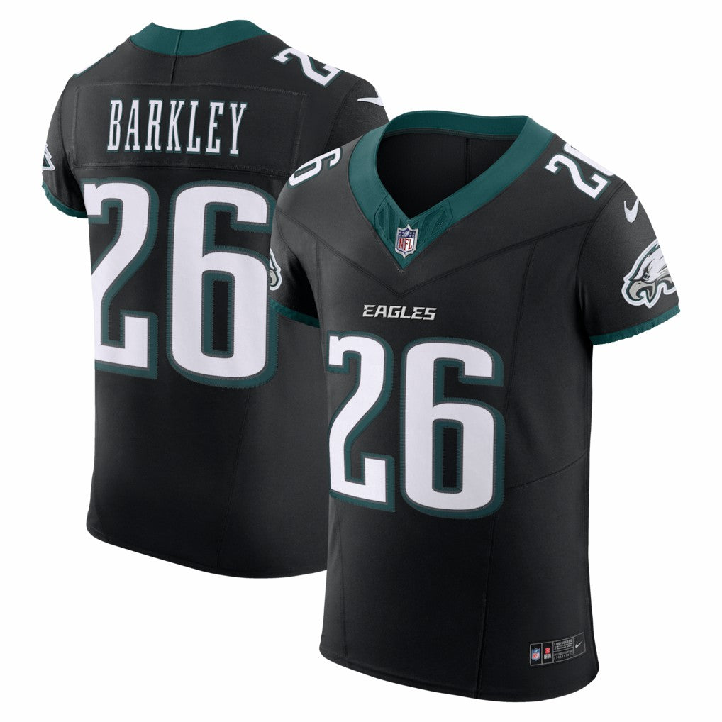 Saquon Barkley Philadelphia Eagles Alternate Vapor F.U.S.E. Elite Jersey - Black - Nike