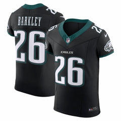Saquon Barkley Philadelphia Eagles Alternate Vapor F.U.S.E. Elite Jersey - Black - Nike