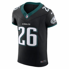 Saquon Barkley Philadelphia Eagles Alternate Vapor F.U.S.E. Elite Jersey - Black - Nike