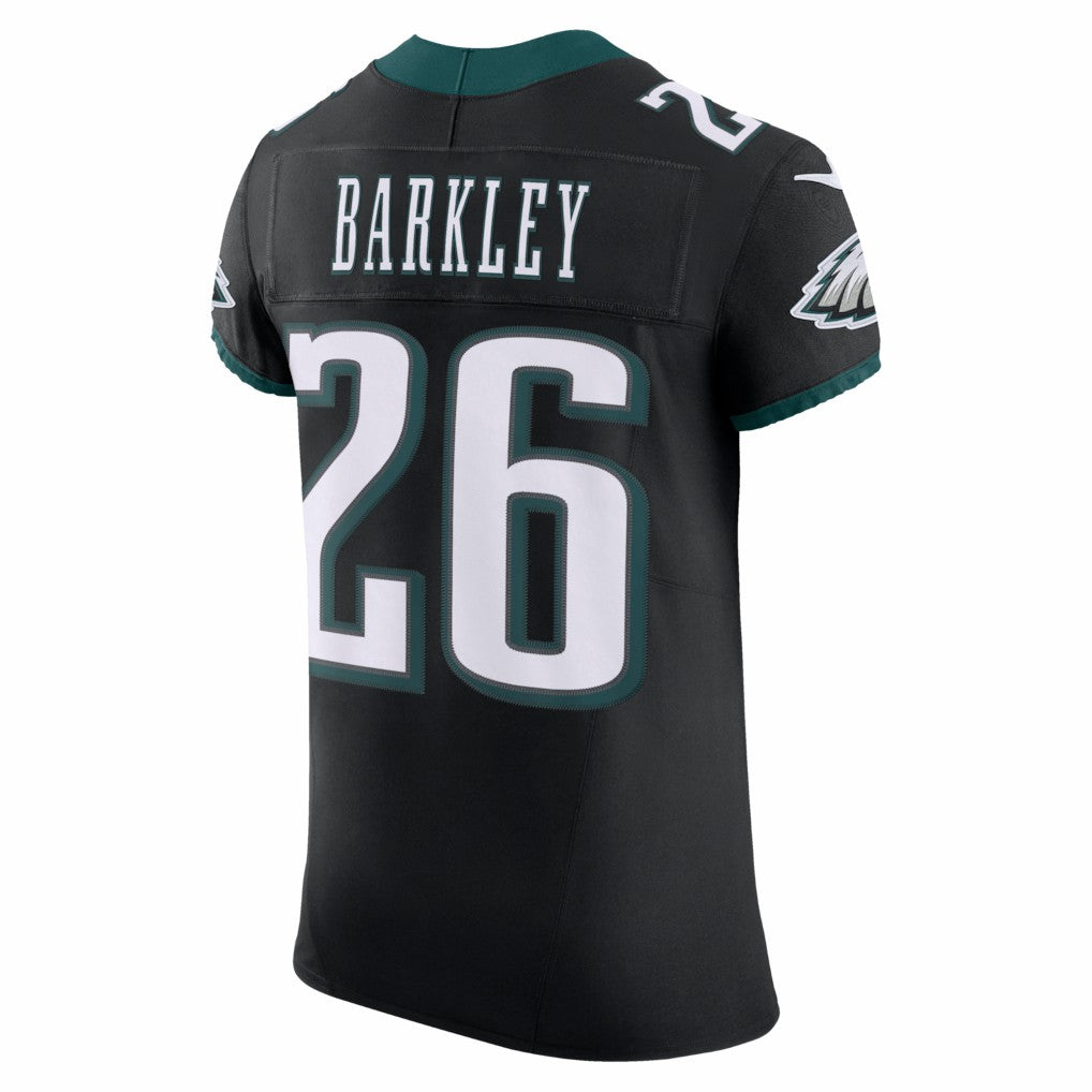 Saquon Barkley Philadelphia Eagles Alternate Vapor F.U.S.E. Elite Jersey - Black - Nike