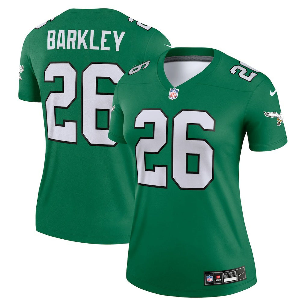 Saquon Barkley Philadelphia Eagles Women's Legend Player Performance Top - Kelly Green - Nike