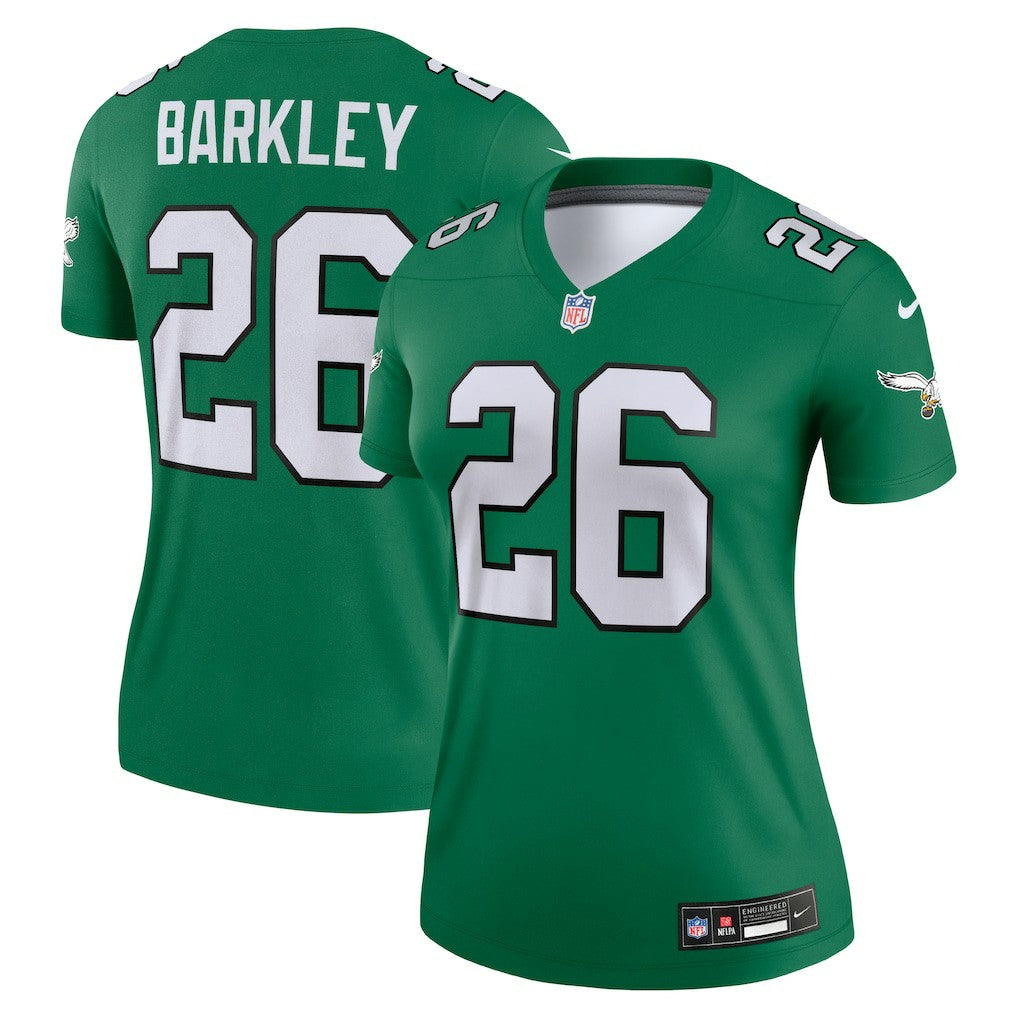 Saquon Barkley Philadelphia Eagles Women's Legend Player Performance Top - Kelly Green - Nike