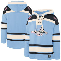 Washington Capitals '47 Cherry Blossom Lacer Pullover Hoodie - Light Blue | 47 brand online