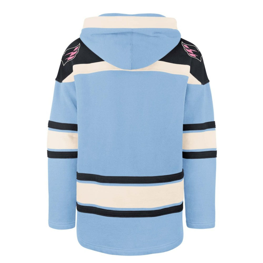 Washington Capitals '47 Cherry Blossom Lacer Pullover Hoodie - Light Blue | 47 brand online