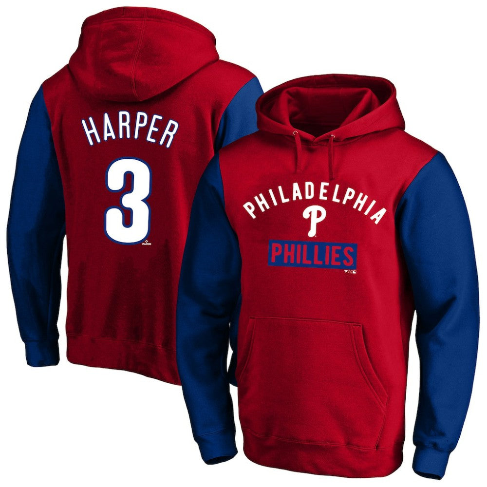 Bryce Harper Philadelphia Phillies Profile Big & Tall Name & Number Fleece Pullover Hoodie Sale