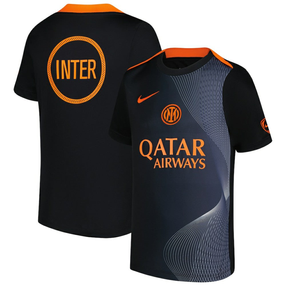 Nike - Inter Milan Youth 2025/26 Third Academy Pro Pre-Match Dri-Fit Top - Black