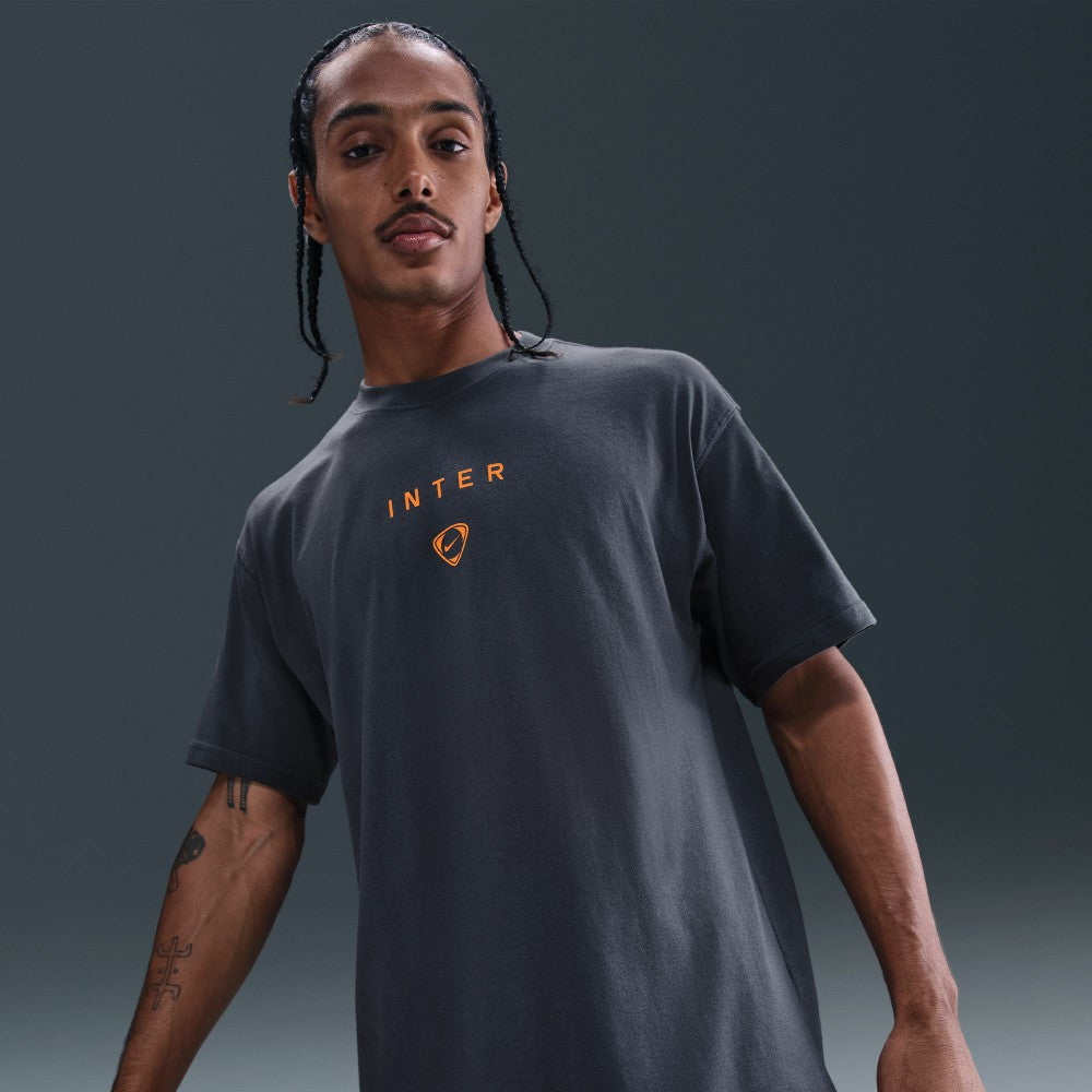 Nike - Inter Milan T90 Wordmark T-Shirt - Gray