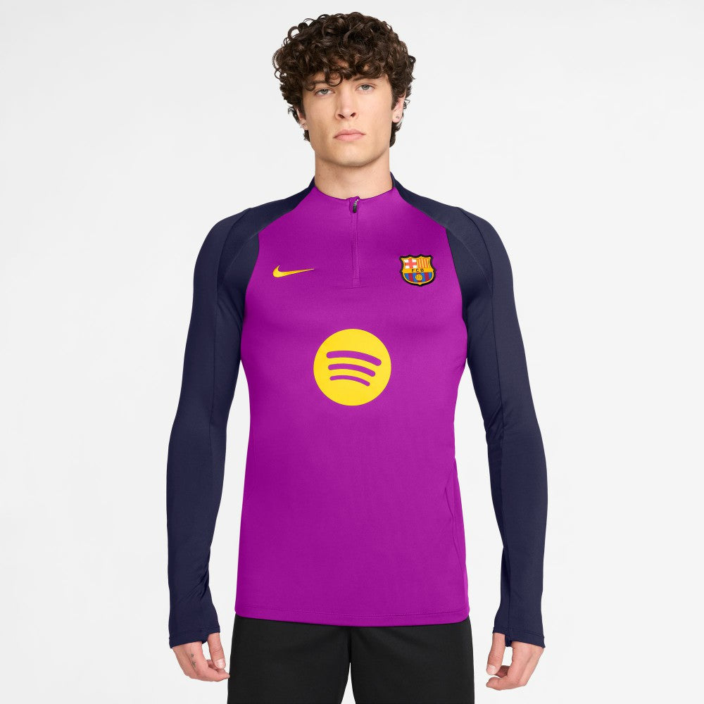 Nike - Barcelona 2025/26 Strike Drill Quarter-Zip Long Sleeve Dri-FIT Top - Purple