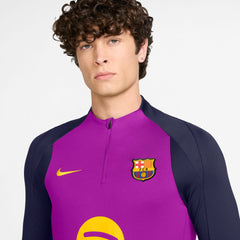 Nike - Barcelona 2025/26 Strike Drill Quarter-Zip Long Sleeve Dri-FIT Top - Purple