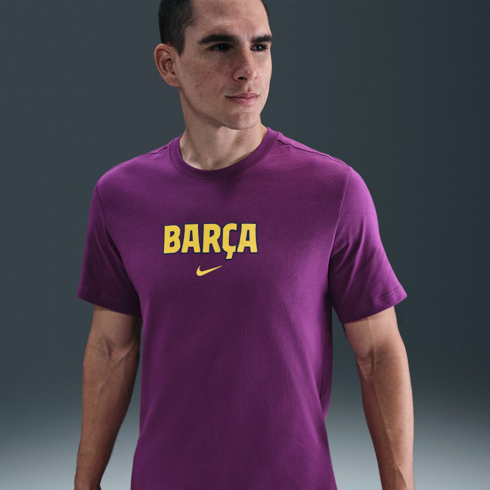Nike - Barcelona 2025/26 Wordmark T-Shirt - Purple